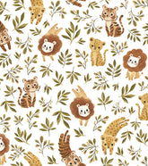 FELIDAE - Papier peint enfant - Motif jungle animaux
